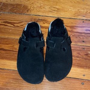 BRAND NEW furry Birkenstocks